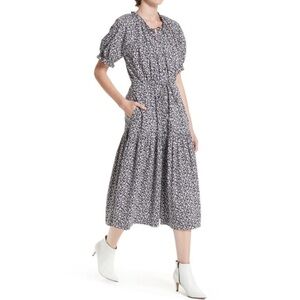 Rebecca Taylor La Vie Willow Bud Prairie Cottagecore Midi Dress Large